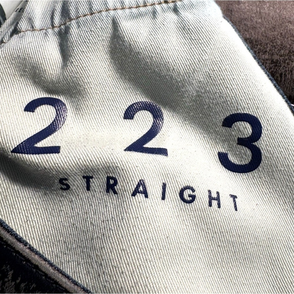 Lucky Brand 223 Straight Jeans Mens Size 32 Blue HULA Wash Cotton Tencel Coolmax - Picture 4 of 12
